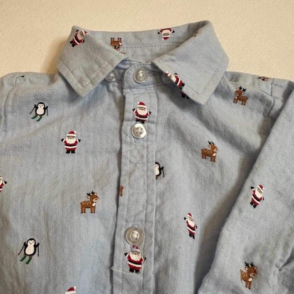 Boys Little Me Holiday One Piece Size 6 Months